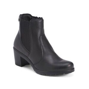 IGI&CO Black Made In Italy Leather Heeled Booties